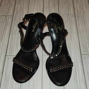 Coach Black Studded Women's Sandals